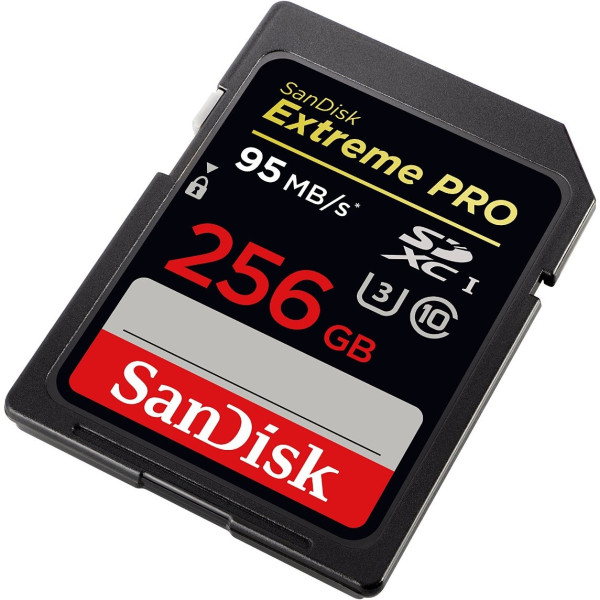 Карта пам'яті SanDisk 256 ГБ SDXC C10 UHS-I U3 R95 МБ/с 4K Extreme Pro